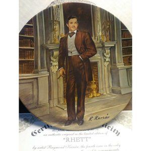 Gone With The Wind Limited Edition "Rhett" Collectible Plate Edwin Knowles China